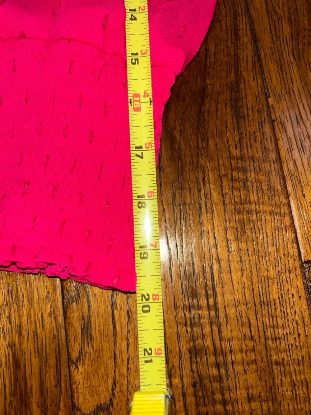 Express: Raspberry, Metallic, Sheer Blouse: Size Medium - Picture 11 of 13